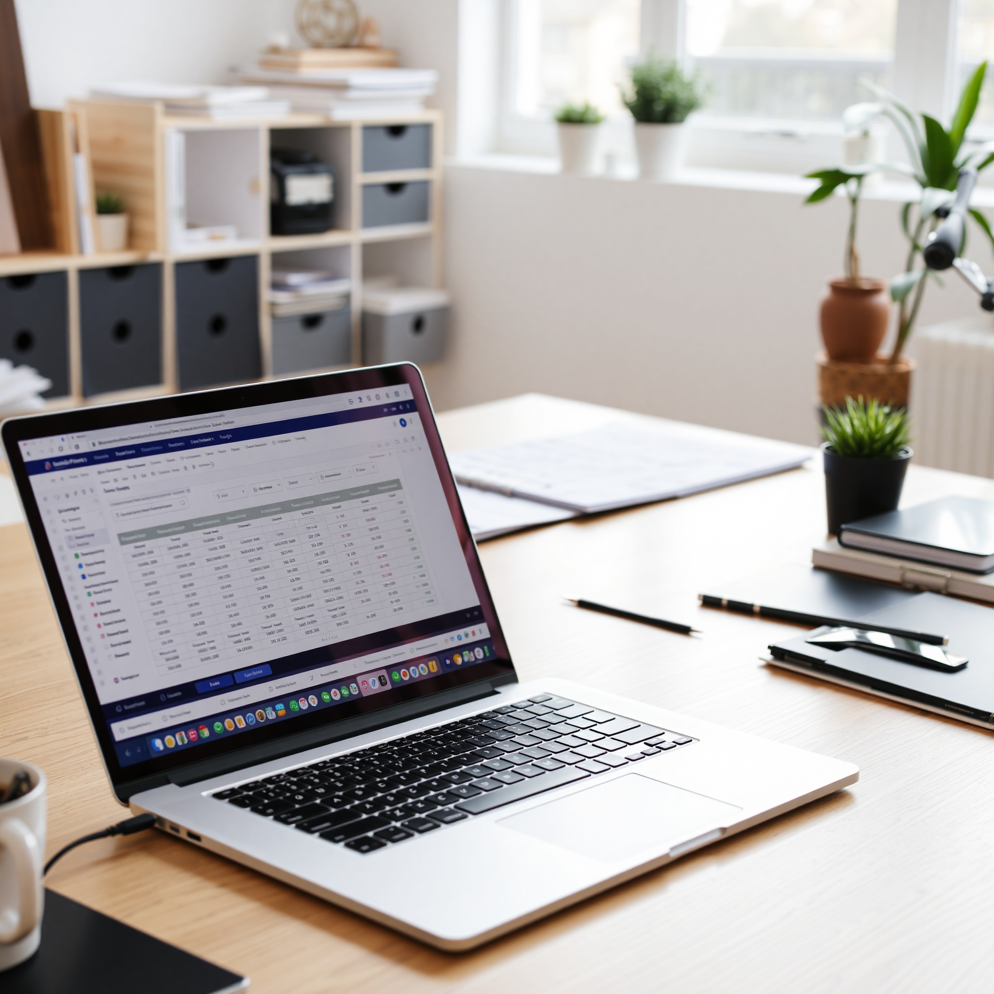 Computer screen showing debt payoff calculator and financial planning spreadsheet with budget tracking charts